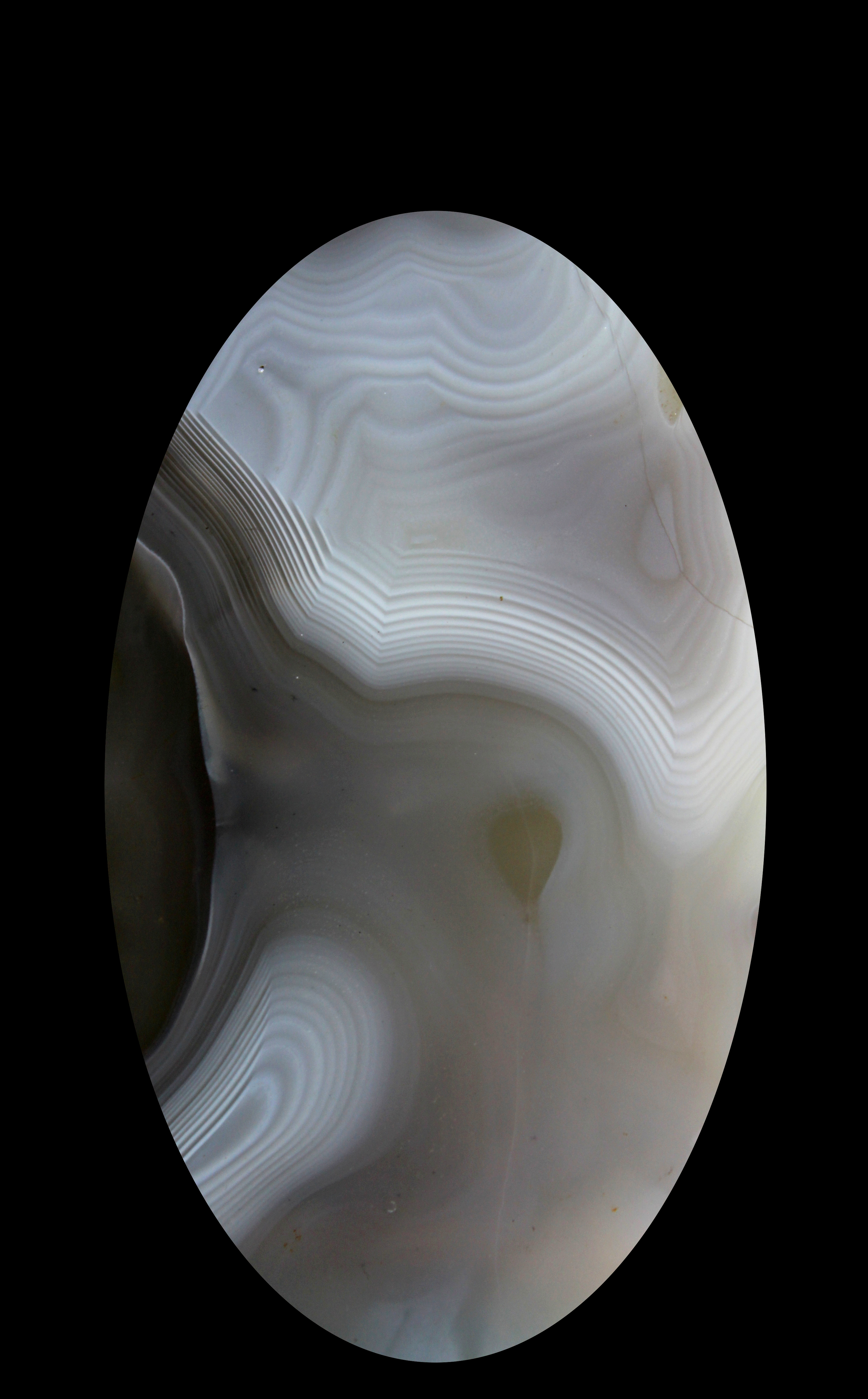 black and white agate