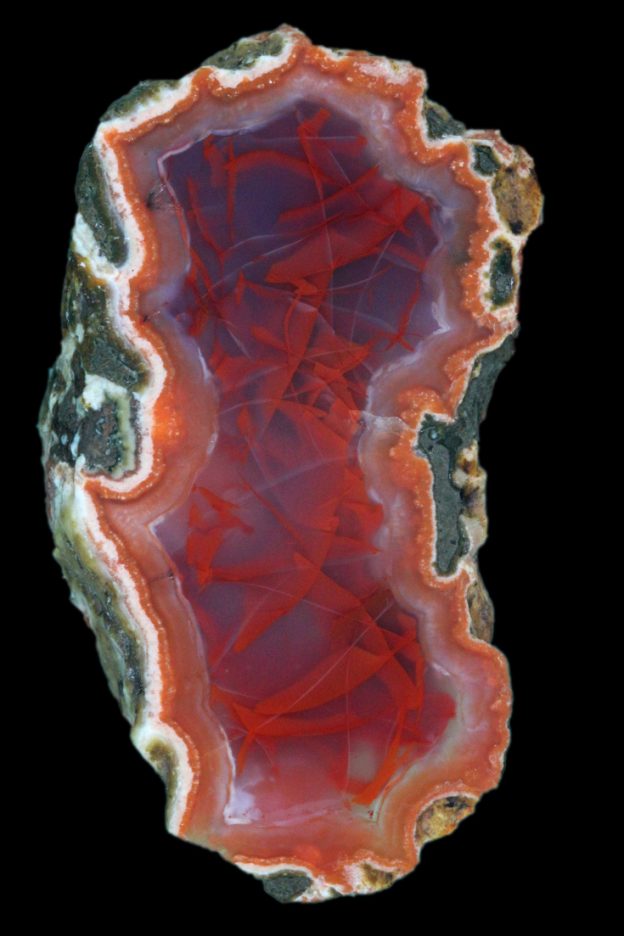 Morocco, Berber agate with unusual pattern.